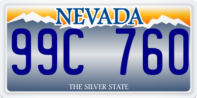 NV license plate 99C760