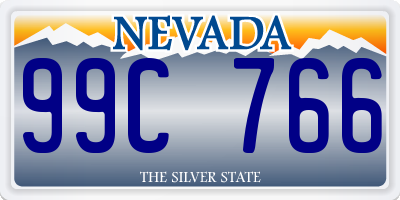 NV license plate 99C766