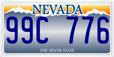 NV license plate 99C776