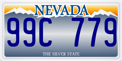 NV license plate 99C779