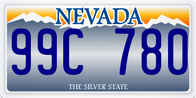NV license plate 99C780