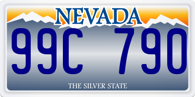 NV license plate 99C790