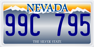NV license plate 99C795