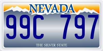 NV license plate 99C797
