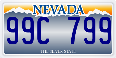 NV license plate 99C799