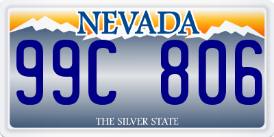 NV license plate 99C806