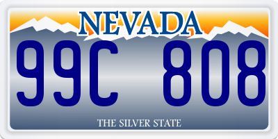 NV license plate 99C808
