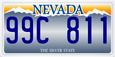 NV license plate 99C811