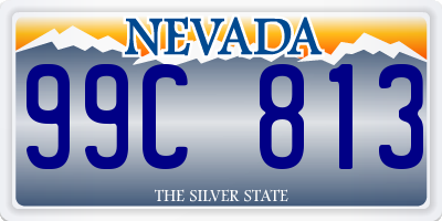 NV license plate 99C813