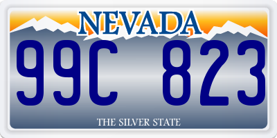 NV license plate 99C823