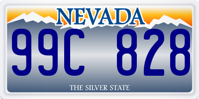 NV license plate 99C828