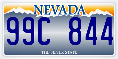 NV license plate 99C844