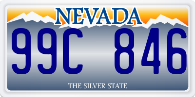 NV license plate 99C846