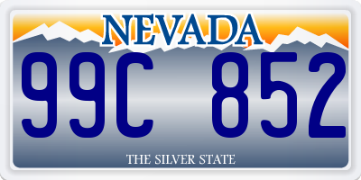 NV license plate 99C852