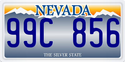 NV license plate 99C856