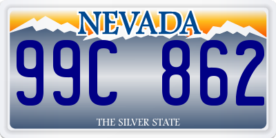 NV license plate 99C862