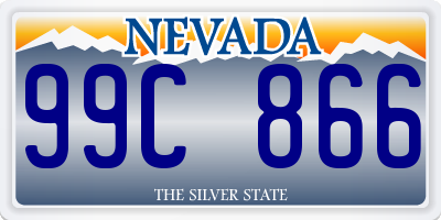 NV license plate 99C866