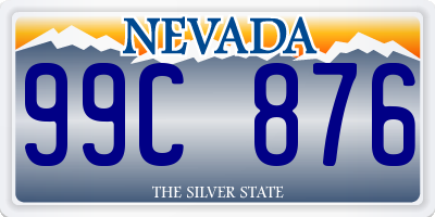 NV license plate 99C876
