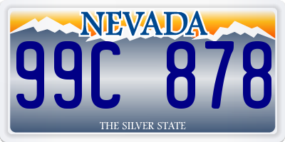 NV license plate 99C878