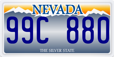 NV license plate 99C880