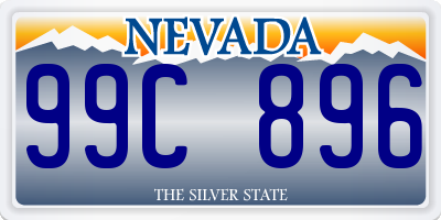 NV license plate 99C896