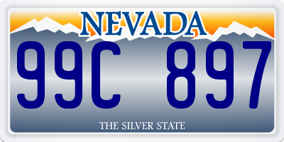 NV license plate 99C897