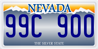 NV license plate 99C900