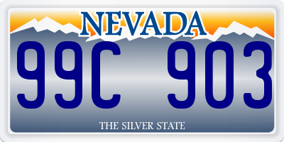 NV license plate 99C903