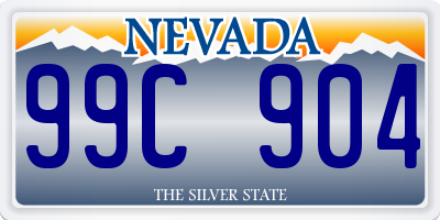 NV license plate 99C904