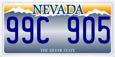 NV license plate 99C905