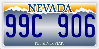 NV license plate 99C906