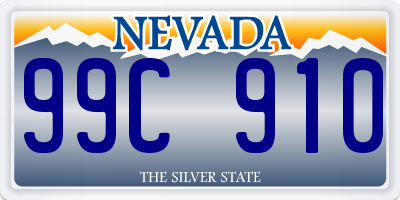 NV license plate 99C910