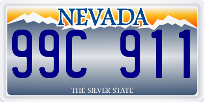 NV license plate 99C911