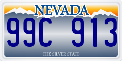 NV license plate 99C913