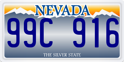 NV license plate 99C916
