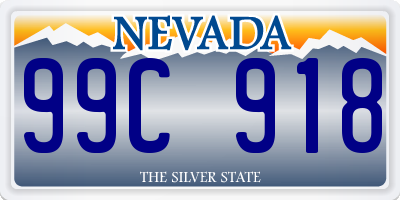 NV license plate 99C918