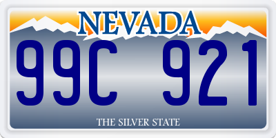 NV license plate 99C921