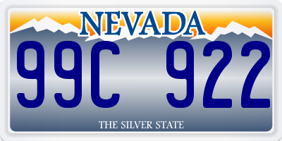 NV license plate 99C922