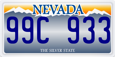 NV license plate 99C933