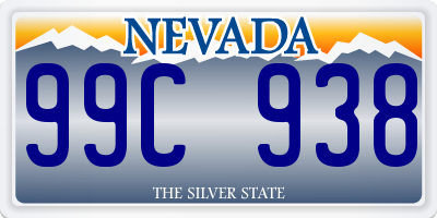 NV license plate 99C938