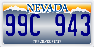 NV license plate 99C943