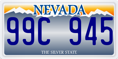 NV license plate 99C945