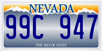 NV license plate 99C947