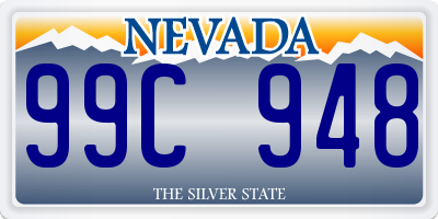 NV license plate 99C948