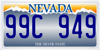 NV license plate 99C949