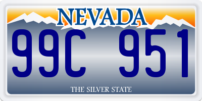 NV license plate 99C951