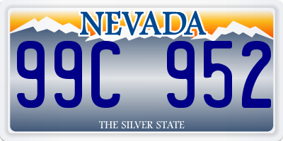 NV license plate 99C952