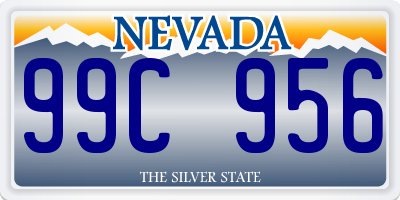 NV license plate 99C956