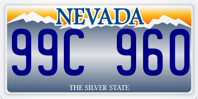 NV license plate 99C960