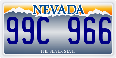 NV license plate 99C966
